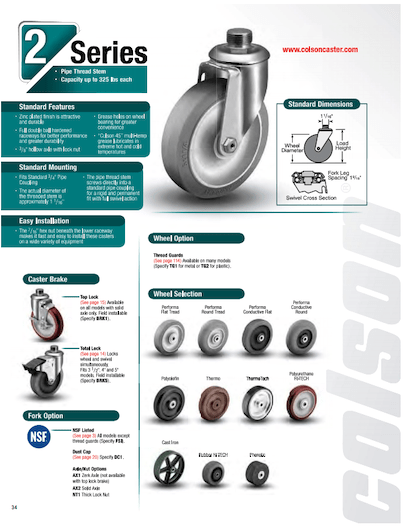 Colson Series 2 Casters