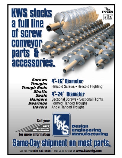 KWS Full Line Screw Conveyor Parts & Accessories Product Catalog