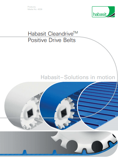 Habasit Cleandrive Positive Drive Belts