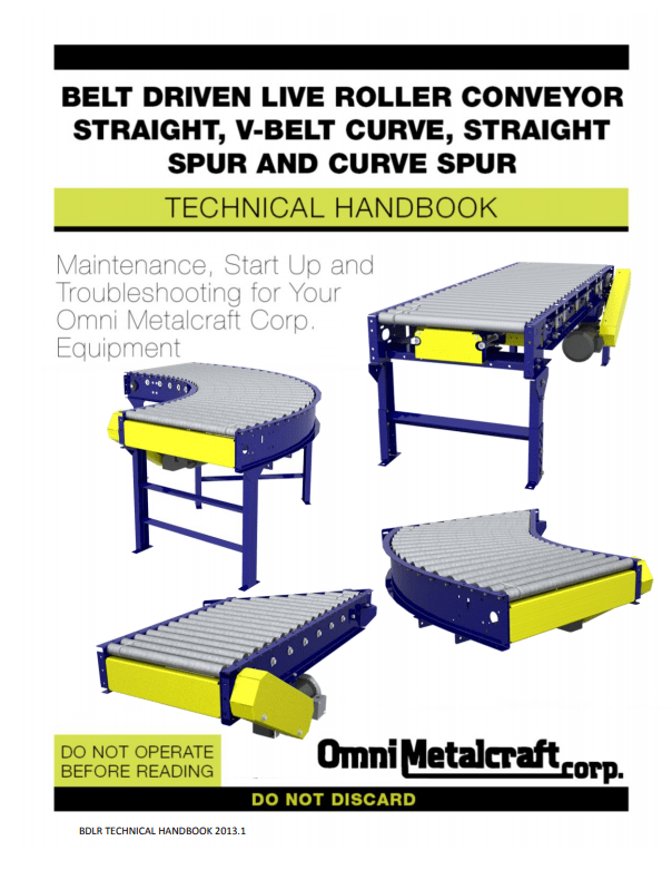 Omni Belt Driven Live Roller Technical Handbook