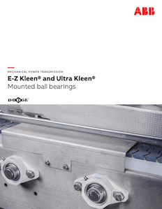 ABB/Dodge E-Z Kleen and Ultra Kleen Mounted Ball Bearings