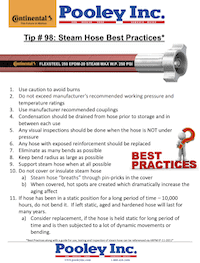 steam hose best practices